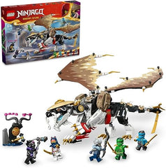 LEGO NINJAGO Egalt the Master Dragon Toy for 8 Plus Year Old Boys & Girls, Dragons Rising Building Set with 5 Ninja Character Minifigures Inc. Nya and Lloyd with Sword Elements, Kids' Gift Idea 71809