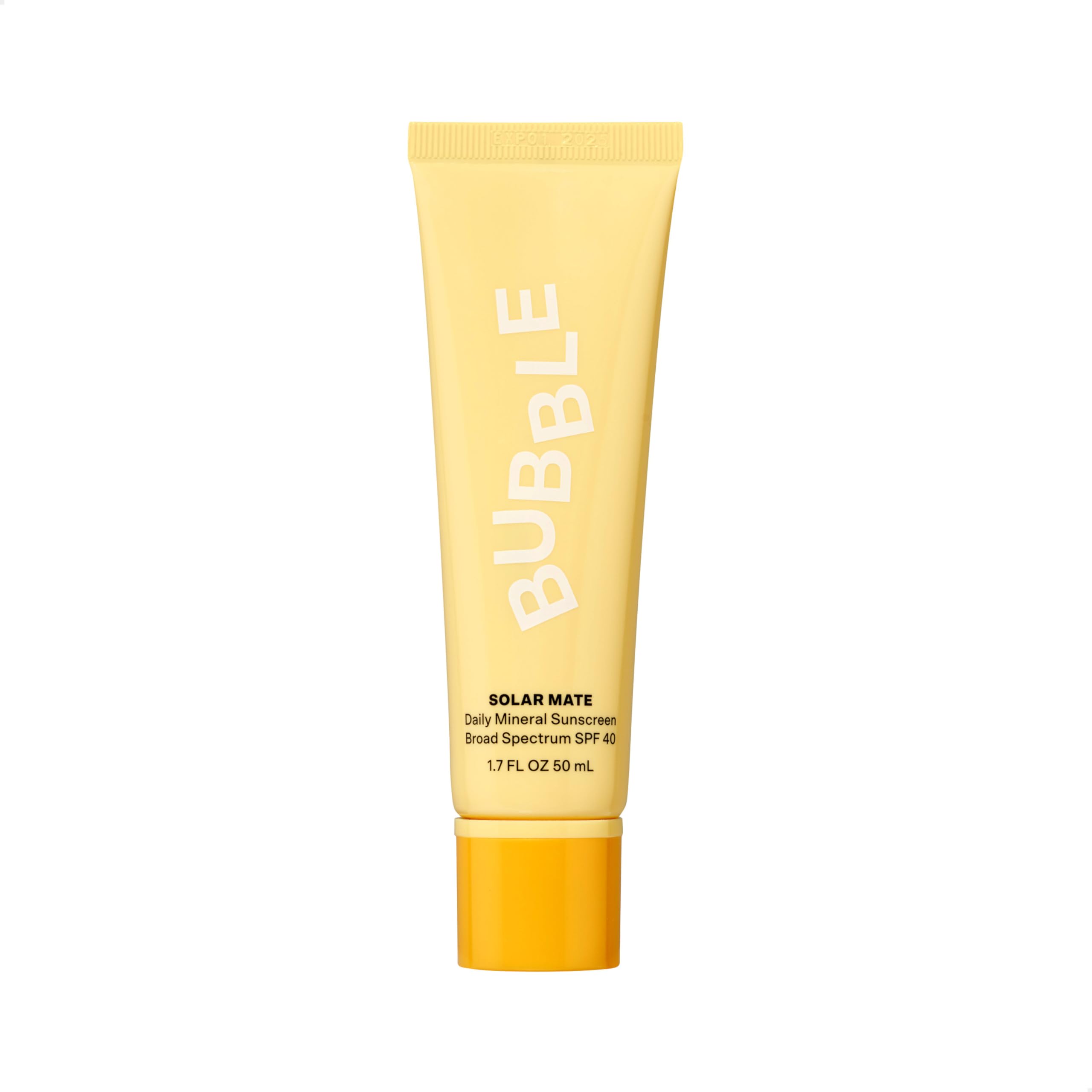 Bubble Skin Care Solar Mate Broad Spectrum SPF 40 Face Sunscreen with ...