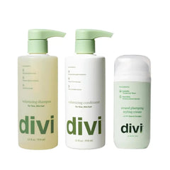 Divi Major Volume Bundle – Includes Volumizing Shampoo, Conditioner & Strand Plumper – Boosts Lift, Fullness & Body for Fine or Thinning Hair, 3 Piece Set