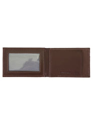 Timberland Men's Brown Genuine Leather Slim Minimalist Front Pocket Money Clip Wallet with ID Window - Light Brown (Money Clip)
