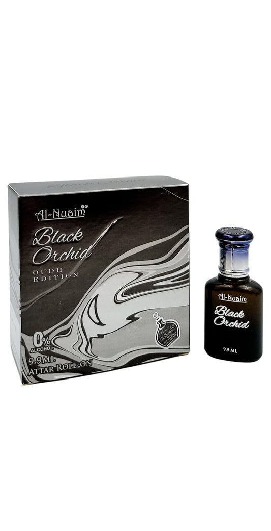 Al Nuaim Black Orchid | Alcohol Free | Attar Roll On | 9.9ml | Concentrated Perfume Oil | Premium-Grade Oriental Attar | Long Lasting Fragrance
