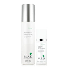 M.A.D Skincare Delicate Skin Duo: Gentle Cleanser & Soothing Moisturizer with Chamomile, Aloe & Licorice for Sensitive, Irritated & Dry Skin