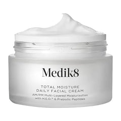 Medik8 Total Moisture Daily Facial Cream Hydrating Peptide Face Moisturizer with Hyaluronic Acid Face Cream Supports Skin Barrier 1.6 oz