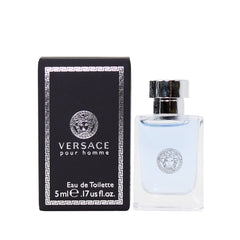 Versace Pour Homme by Versace Mini EDT .17 oz for Men - 100% Authentic