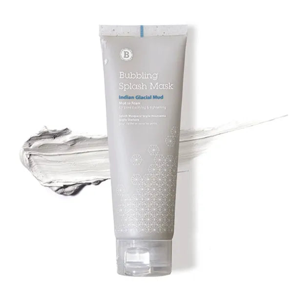 BLITHE Bubbling Splash Mask Pore Care for Face - Indian Healing Clay Mask Mud for Pore Tightening & Blackhead Remover, 4 Fl Oz