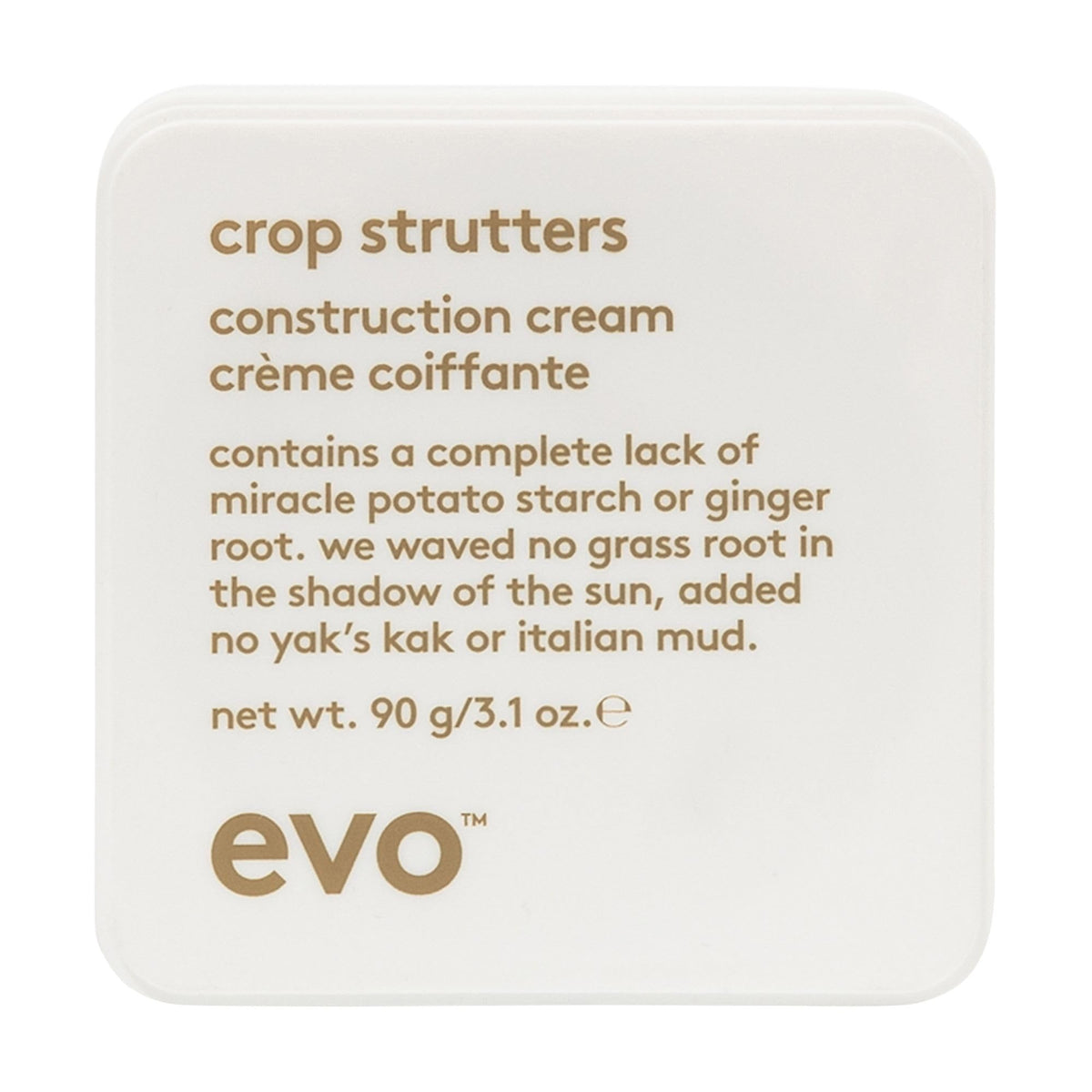 EVO Crop Strutters Construction Cream, Medium-Hold Hair Styling Cream - 90g