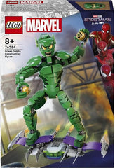 LEGO Marvel Green Goblin Construction Figure, Posable Super Villain Building Toy for 8 Plus Year Old Kids, Boys & Girls, with Glider and Pumpkin Bombs, Super-Hero Gift Idea 76284