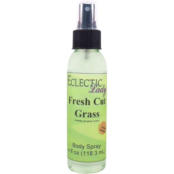 Eclectic Lady Fresh Cut Grass Body Spray, Double Strength, 4 ounces, Body Mist for Women with Clean, Light & Gentle Fragrance, Cologne with Soft, Subtle Aroma For Daily Use
