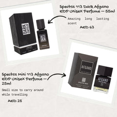 Spectra 113 Dark Afgano EDP Unisex Perfume - 55ml