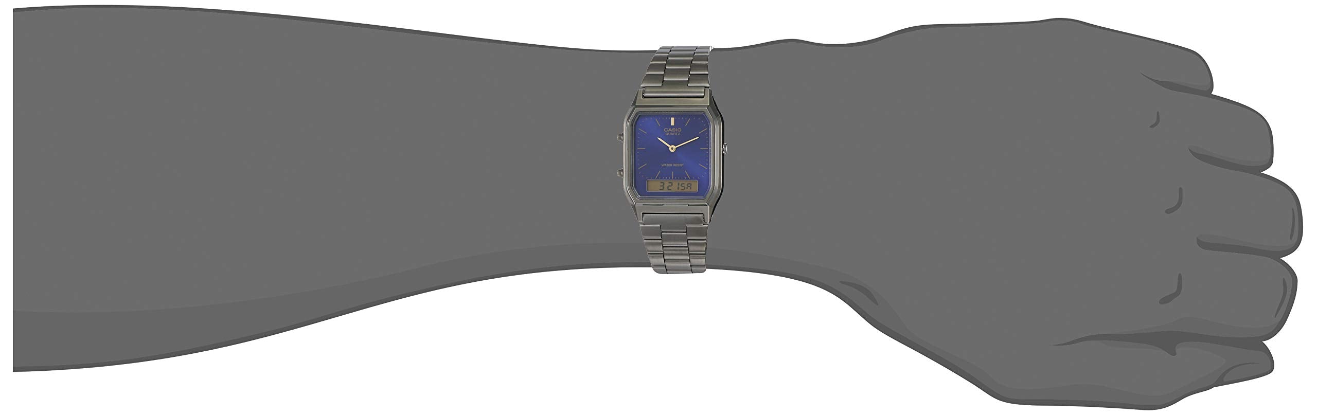 Casio Mens Quartz Watch Grey/Blue