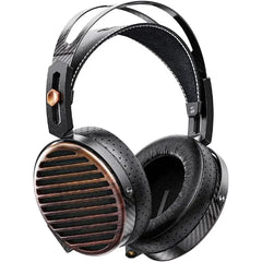 FiiO FT7 Headphones Open-Back Planar 106mm Planar Magnetic Monitor Earphone Gold Diaphragm Carbon Fiber Shell Detachable Cables - Black