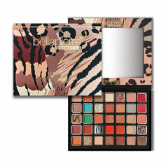 bellapierre Safari Eyeshadow Palette | 35 Shades in Matte, Satin, Shimmer, & Foil Finishes - Non-Toxic & Paraben Free, Vegan & Cruelty Free