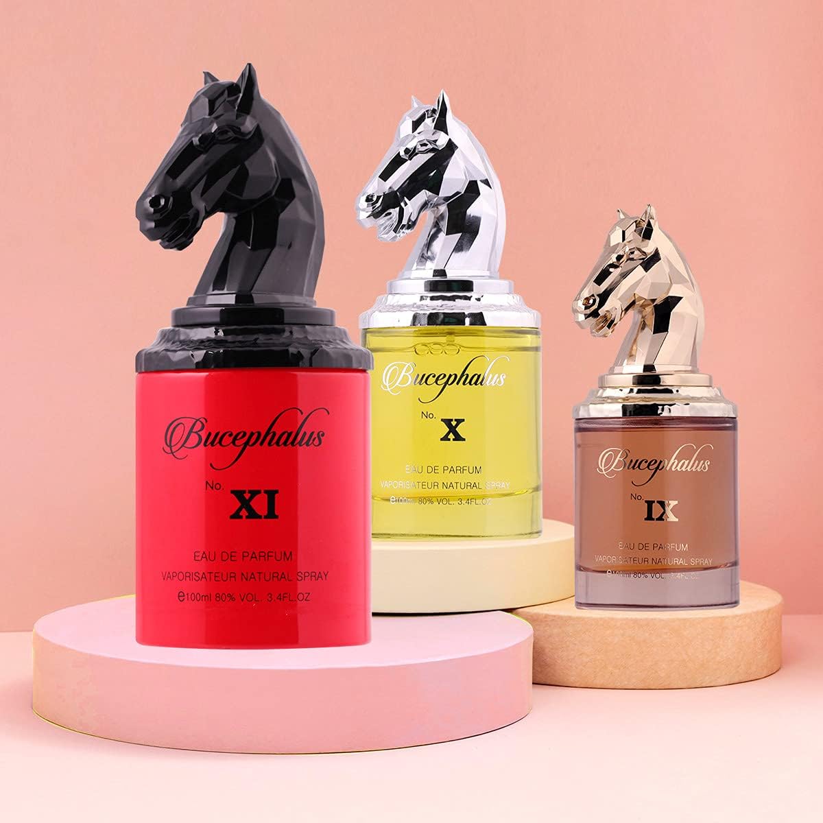 Armaf Niche Bucephalus 3 Piece Perfume Set For Unisex - Bucephalus IX Eau De Parfum 100ML - Bucephalus X Eau De Parfum 100ML - Bucephalus XI Eau De Parfum 100ML - Fragrance - perfumes for mens