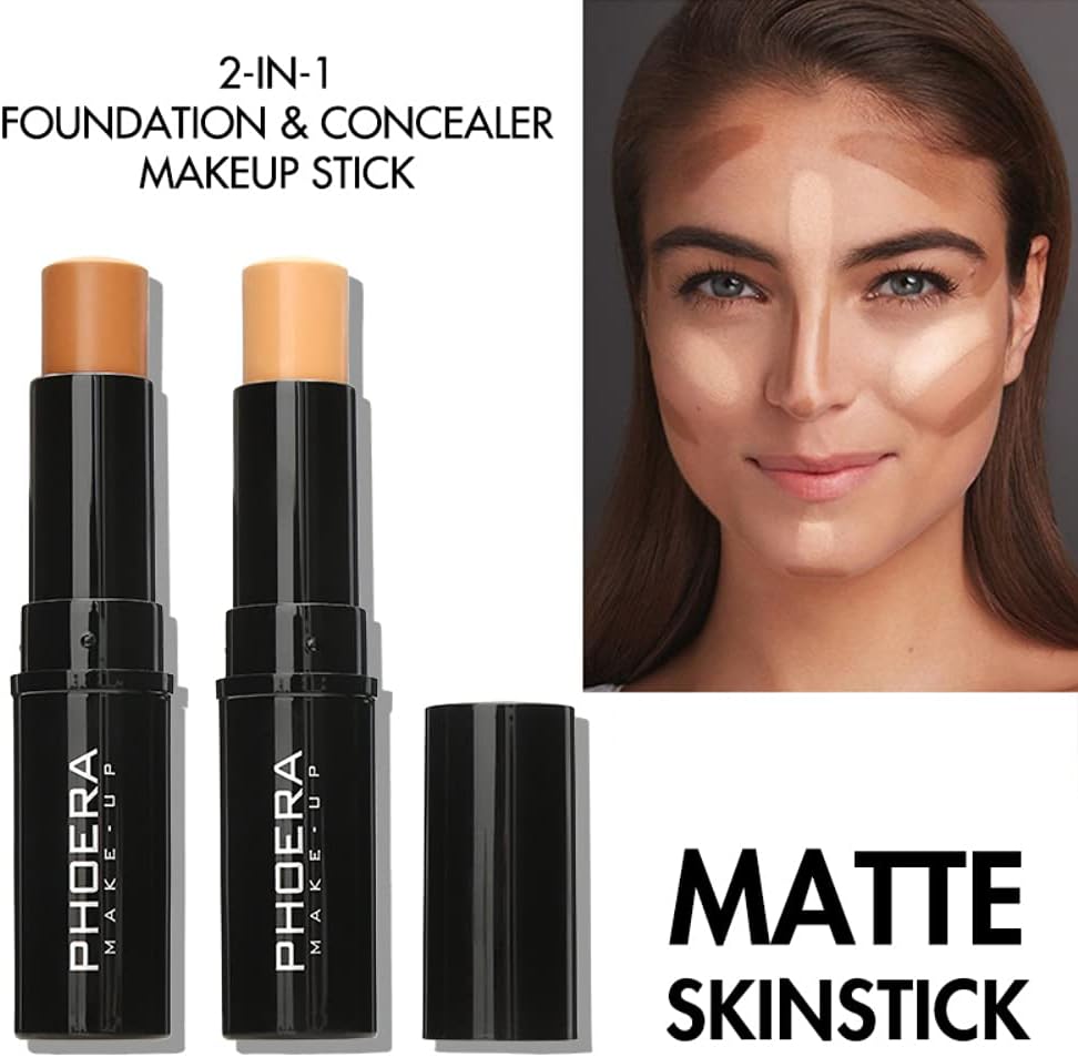 NLLNT Contour Pen Highlighter, Concealer Contouring Bronzers and Highlighter in One, Make up Concealer Contouring Pen, Contour pen and Highlighter Make-up for All Skin