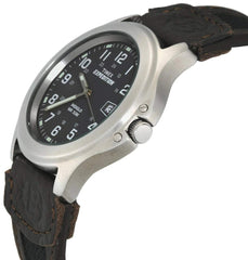 Timex Men's Expedition Metal Field Watch, Quartz Movement- Black/Brown/Charcoal