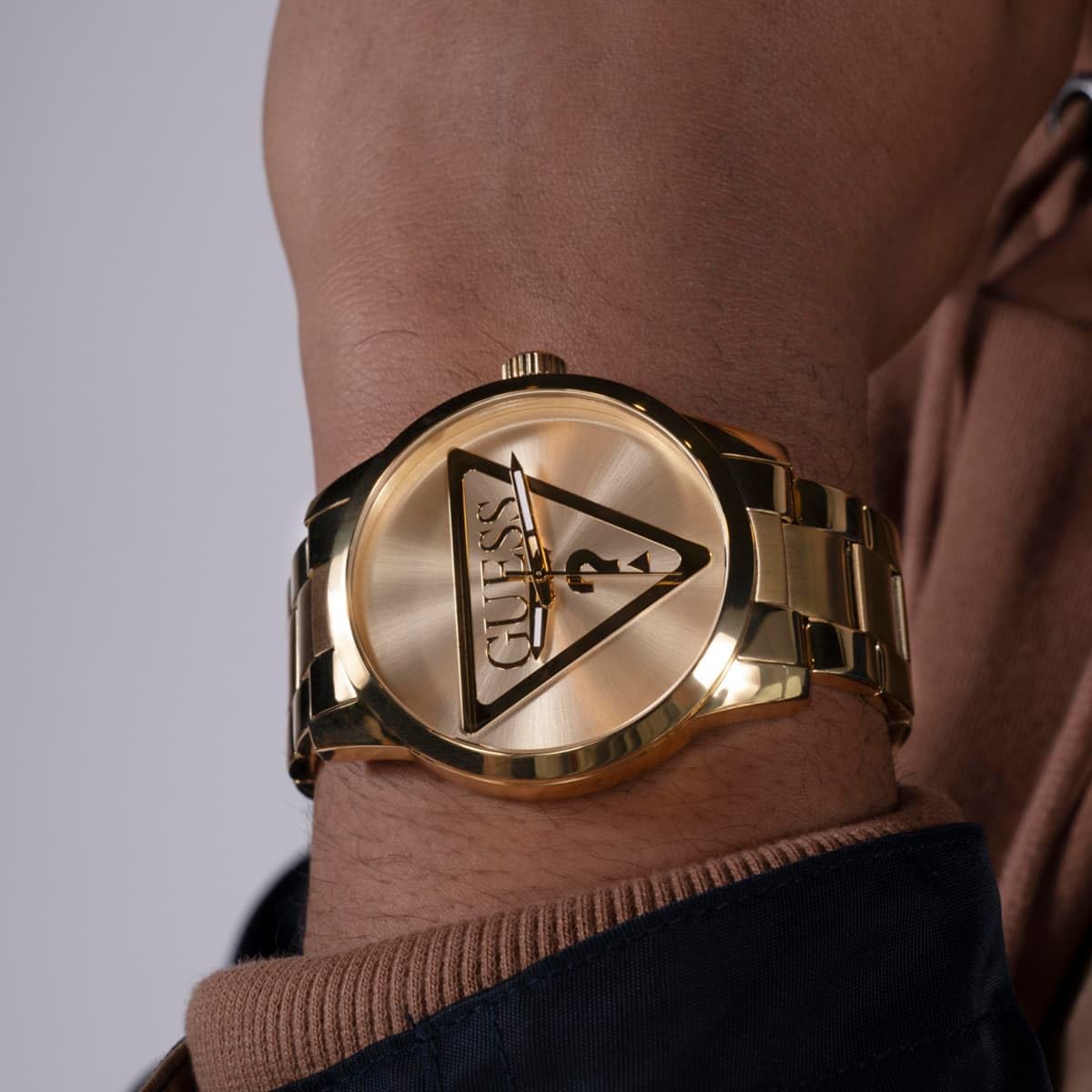 Guess P GLD CS/SUN CHAMP DL W/P GLD LOGO/BR/P GLD BRCT