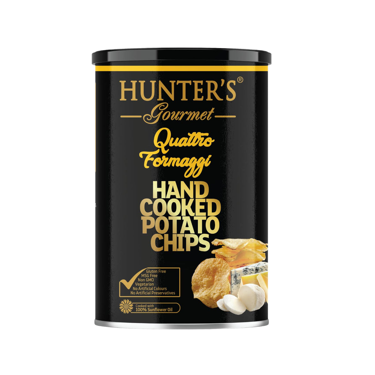 Hunter's Gourmet Quattro Formaggi Hand Cooked Potato Chips - 150g