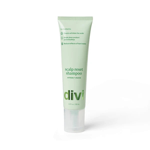 Divi Clarifying Scalp Reset Shampoo, Weekly Deep Cleansing Treatment for Product Buildup and Hard Water