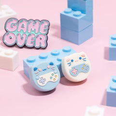 GeekShare Cute Animal Theme Thumb Grip Caps, Compatible with Nintendo Switch/OLED/Switch Lite, Soft Silicone Joystick Cover, 4PCS - Game Cat