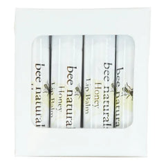 Bee Naturals Lip Balm- Soothing Moisturizer For Dry Chapped Lips With Beeswax, Cocoa Butter, and Vitamin E - Honey