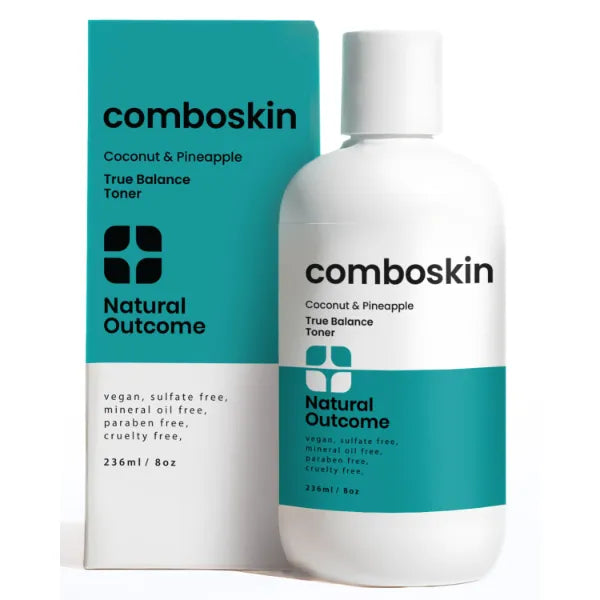 Natural Outcome Combination Skin Balancing Face Toner | Alcohol Free Witch Hazel Facial Astringent w/Hydrating Aloe Vera, Coconut & Pineapple | 8 oz