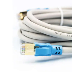 Mowsil Cat7 Round Cord 10 Gigabit Ethernet Cable, GG45/Tera Connectors, up to 600Mhz Frequency