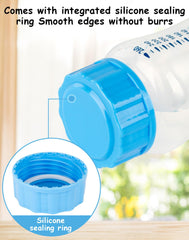 Travel and Storage Bottle Caps Compatible with Avent Baby Bottles, Bottle Lids Replacement, 8 Count, Blue