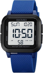 SKMEI Digital Watch Waterproof EL Backlight Display Digital Watches for Men Women