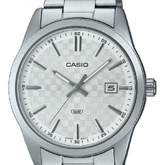 Casio Men's Watch - MTP-VD02B-1EUDF Silver / White