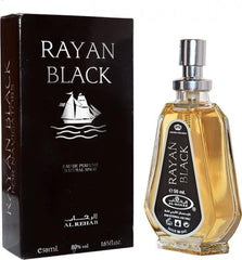 Rayan Black - Al-Rehab Eau De Natural Perfume Spray - 50 ml (1.65 fl. oz)- 6 pack