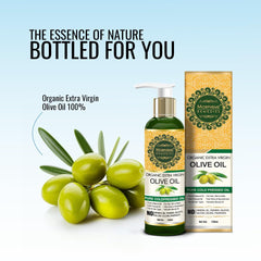 Morpheme Remedies Organic Extra Virgin Olive Oil Pure ColdPressed Oil for Hair & Skin - 120ml