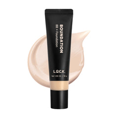 L.O.C.K. Color Good Boundation [02 Light Beige] B.B Cream + Foundation, Medium Coverage Net. 1.05 fl.oz. / 30g, Made in Korea