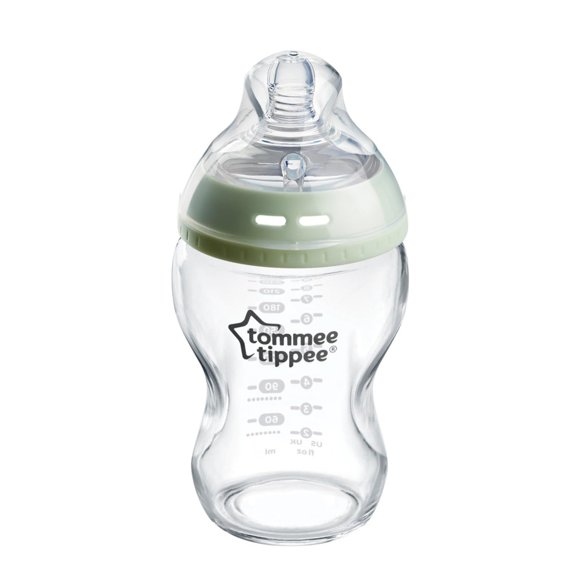 Tommee Tippee Tt42243877 Closer To Nature Glass Bottle, 250 ml Clear