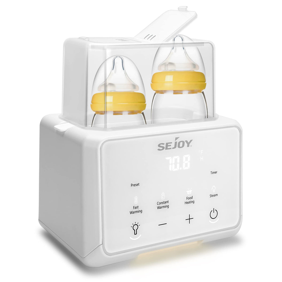 Sejoy Bottle Warmer for Baby, 6 in 1,breastmilk,Formula Milk Warmer,Baby Food Heating,Baby Milk Warmer,Breast Feeding Essentials and Baby Bottle-Feeding Supplies