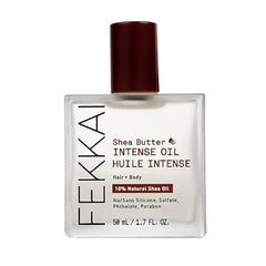 FEKKAI Shea Butter Intense Oil 50 mL Hydrates, Smoothes & Nourishes Hair + Body Salon Grade, EWG Compliant