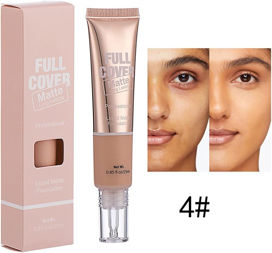 NLLNT Foundation Makeup Foundation Full Coverage Oil Control Liquid Foundation Long Lasting Matte Foundation