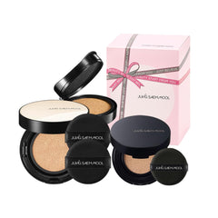 [JUNGSAEMMOOL OFFICIAL] Essential Skin Nuder Cushion Gift Set (Light) | Nuder Cushion (Refill included) + Nuder Cushion Mini + Cushion Puff (1pc)