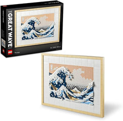 LEGO 31208 Art Hokusai – The Great Wave, 3D Japanese Wall Art Craft Kit, Framed Ocean Canvas, Creative Activity, Gifts for Adults, DIY Home, Office Decor