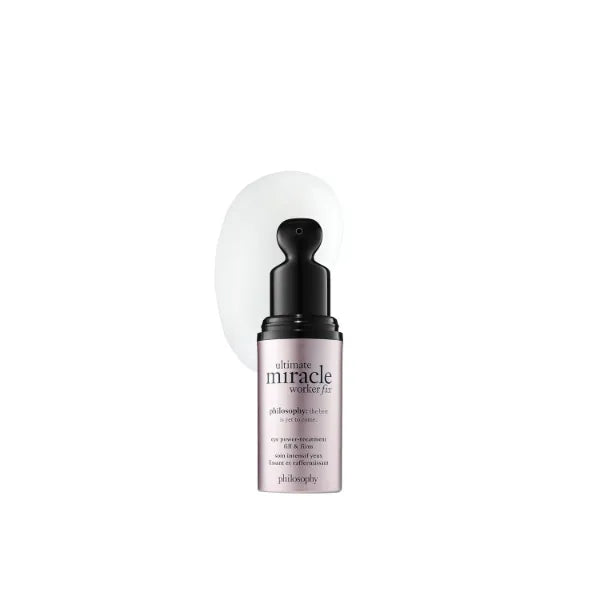 philosophy ultimate miracle worker power treatment fill & firm eye cream with retinol & soy extract - creates a notably smoother and more youthful-looking appearance - 0.5 fl oz