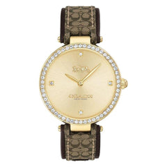 Coach PARK Women's Watch, Analog - Brown / Gold