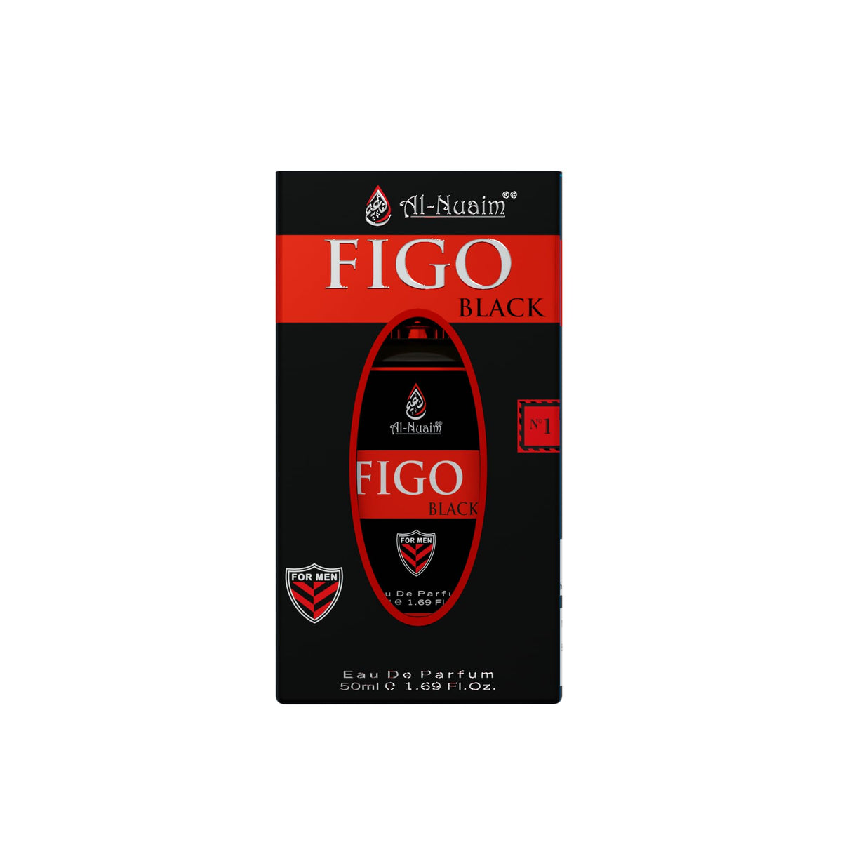 Al Nuaim Figo Black Eau De Parfum For Men - 50ml | Long Lasting Perfume | EDP Perfumes | Long Lasting Perfumes | Luxury Perfumes