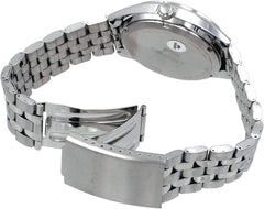ORIENT RA-AB0E16S Men's 3 Star Stainless Steel Silver Numbers Dial Day Date Automatic Watch