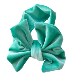 PATPAT Solid Color Bowknot Headbands for Girls Green