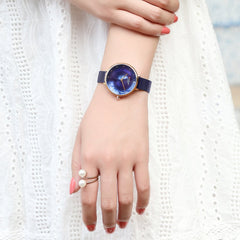CURREN Original Women's Girls Sports Waterproof Stainless Steel Quartz Wrist Watch 9029 Blue