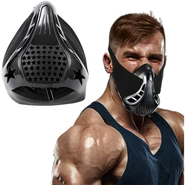 Generic High Altitude Mask, Training Workout Mask Men to Improve Lung Capacity, Breathing Resistance Fitness Masks to Upgrade Endurance, for All Sport: Running, Cardio, Cycling, Gym