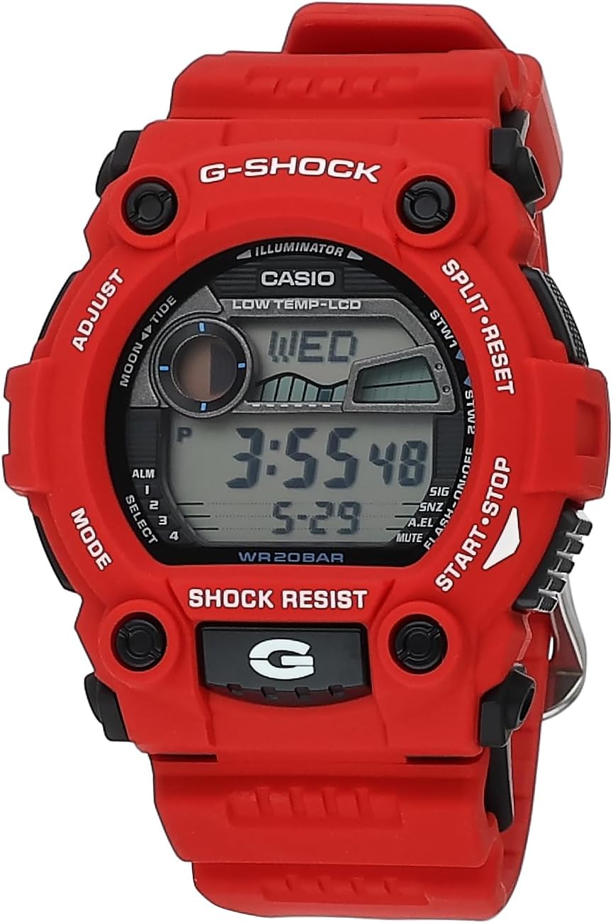Casio AW 500Bb 1E G Shock Analog Digital Watch - Red / Grey