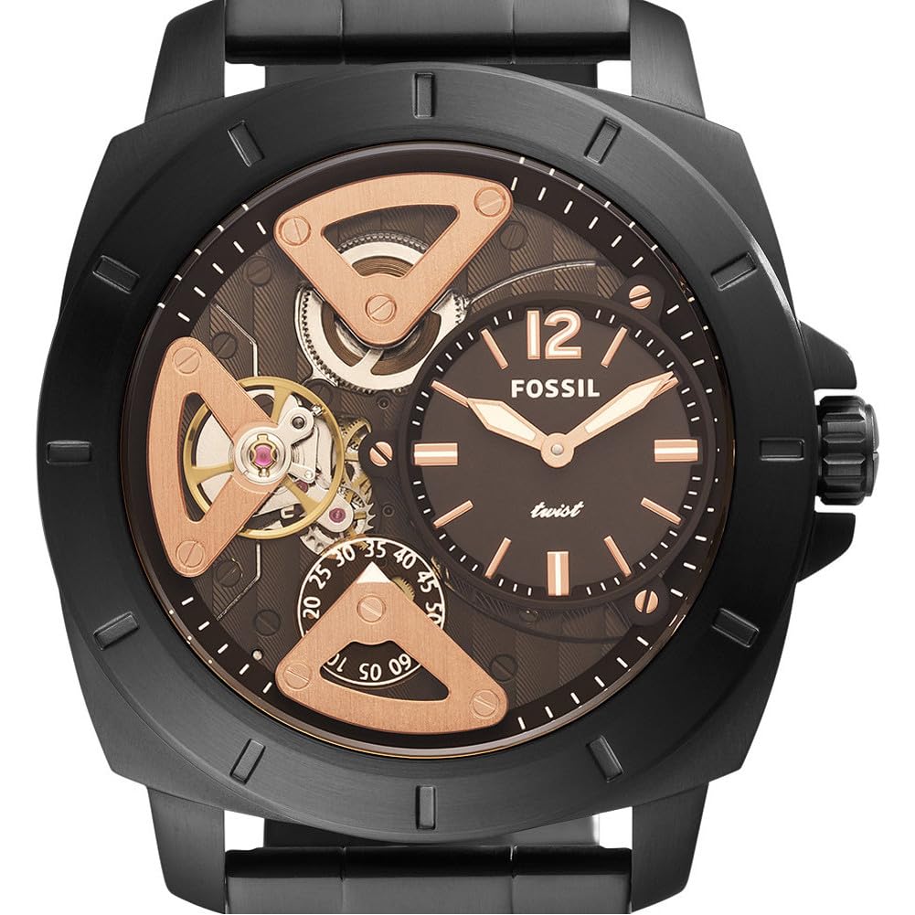 Fossil Privateer Twist Black Stainless Steel Watch - BQ2788