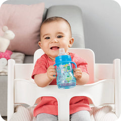 MAM Trainer+ 220ml, Baby Cup Suitable from 4+ Months, Trainer Cup for Independent Drinking, Spill-Free Toddler Cup, Pink (Designs May Vary)