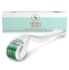 Sdara Skincare Derma Roller Cosmetic Needling Instrument For Face, 540 Titanium Micro Needle.25mm - Includes Free Storage Case (1-Pack)