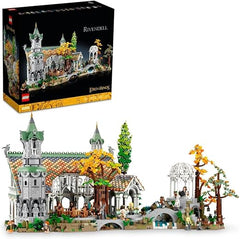 LEGO 10316 Icons The Lord of the Rings: Rivendell, Construct and Display Middle-earth Valley, Large Immersive Set for Adults with 15 Minifigure Characters Incl. Frodo, Sam and Bilbo Baggins